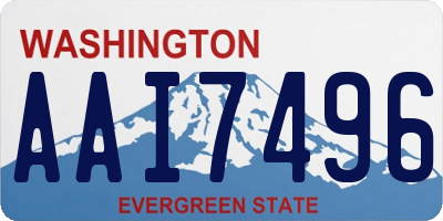WA license plate AAI7496