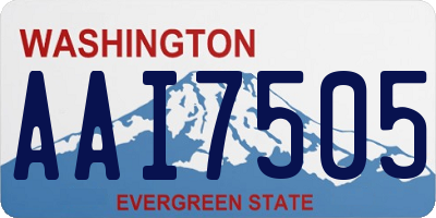 WA license plate AAI7505