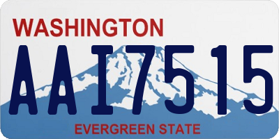 WA license plate AAI7515