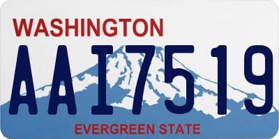 WA license plate AAI7519