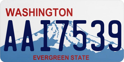 WA license plate AAI7539