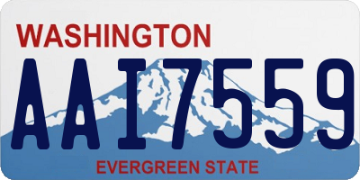WA license plate AAI7559