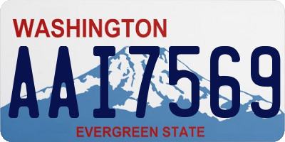 WA license plate AAI7569