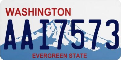 WA license plate AAI7573