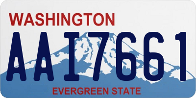 WA license plate AAI7661