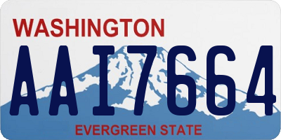 WA license plate AAI7664