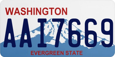 WA license plate AAI7669