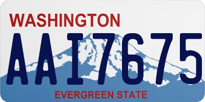 WA license plate AAI7675