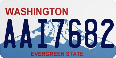 WA license plate AAI7682
