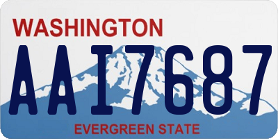 WA license plate AAI7687