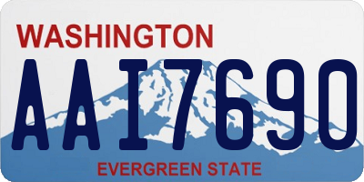 WA license plate AAI7690