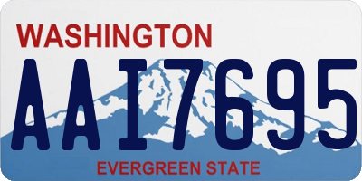 WA license plate AAI7695
