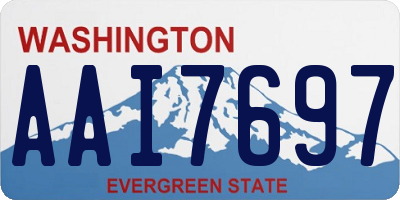 WA license plate AAI7697