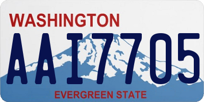 WA license plate AAI7705
