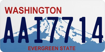 WA license plate AAI7714