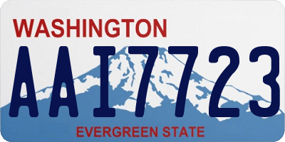 WA license plate AAI7723