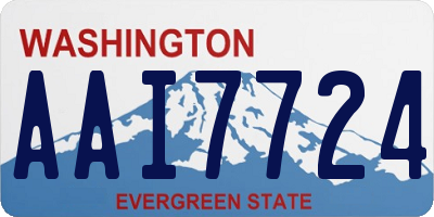 WA license plate AAI7724