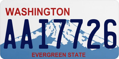 WA license plate AAI7726