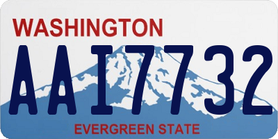 WA license plate AAI7732