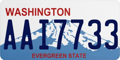 WA license plate AAI7733