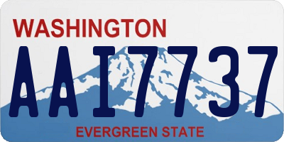 WA license plate AAI7737