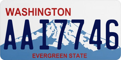 WA license plate AAI7746