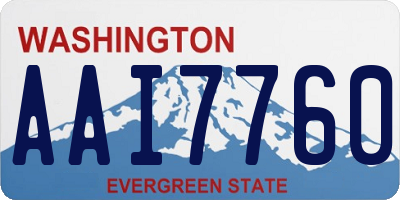 WA license plate AAI7760