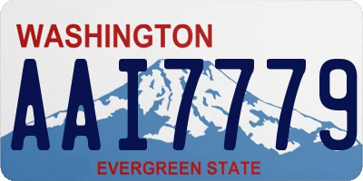 WA license plate AAI7779