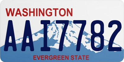 WA license plate AAI7782