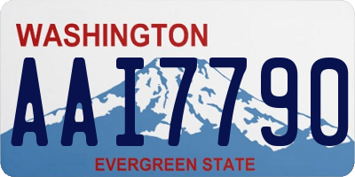 WA license plate AAI7790