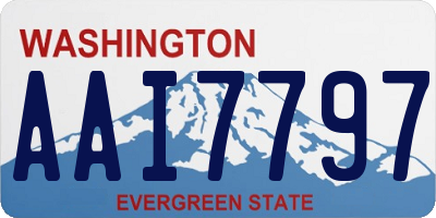 WA license plate AAI7797