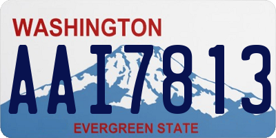 WA license plate AAI7813