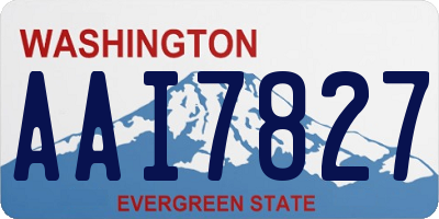 WA license plate AAI7827