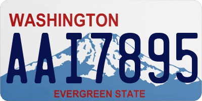 WA license plate AAI7895