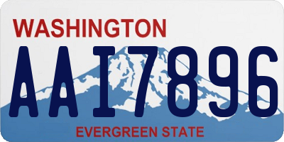 WA license plate AAI7896