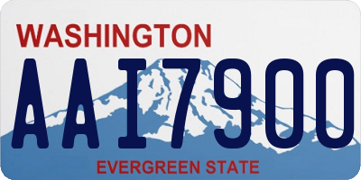 WA license plate AAI7900