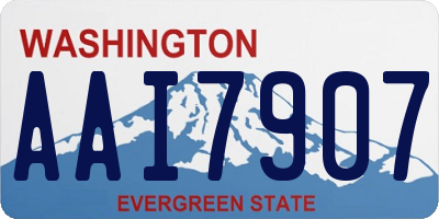 WA license plate AAI7907