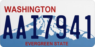 WA license plate AAI7941