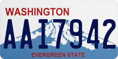 WA license plate AAI7942