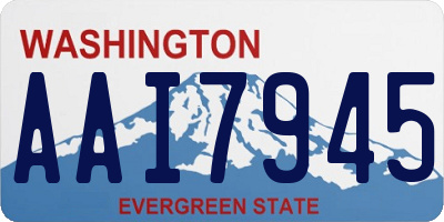WA license plate AAI7945
