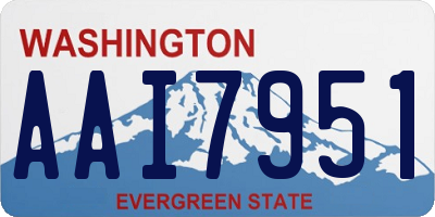 WA license plate AAI7951