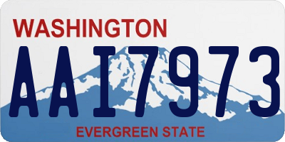 WA license plate AAI7973