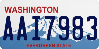 WA license plate AAI7983