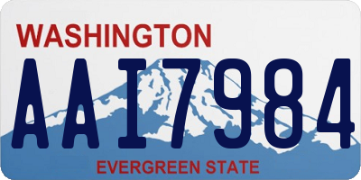 WA license plate AAI7984