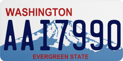 WA license plate AAI7990