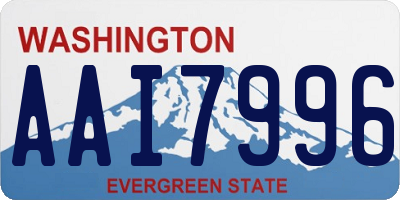 WA license plate AAI7996