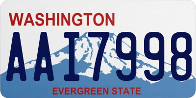 WA license plate AAI7998