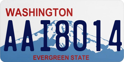 WA license plate AAI8014