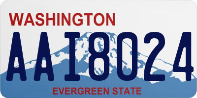 WA license plate AAI8024