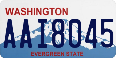 WA license plate AAI8045